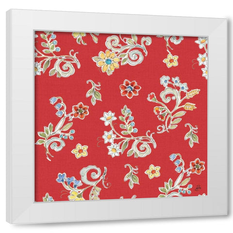 Morning Bloom Pattern IIC White Modern Wood Framed Art Print by Brissonnet, Daphne