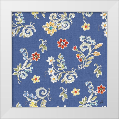 Morning Bloom Pattern IID White Modern Wood Framed Art Print by Brissonnet, Daphne