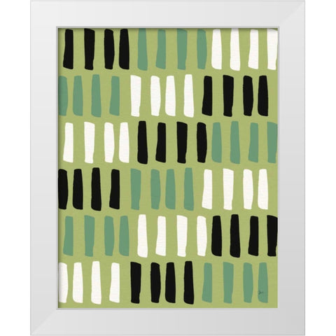 Shamrock Shades Step 03B Black White Modern Wood Framed Art Print by Aiken, Jess