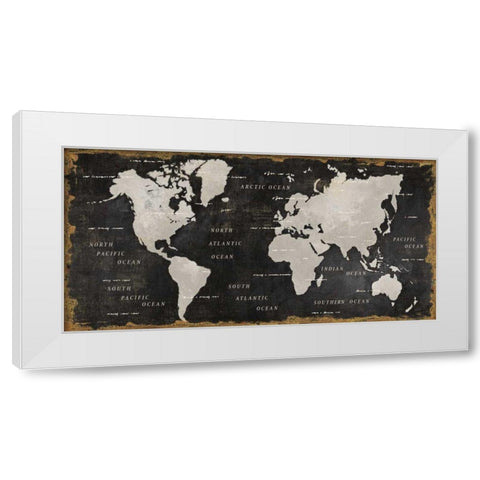 Colorful World I Black White Modern Wood Framed Art Print by Wiens, James