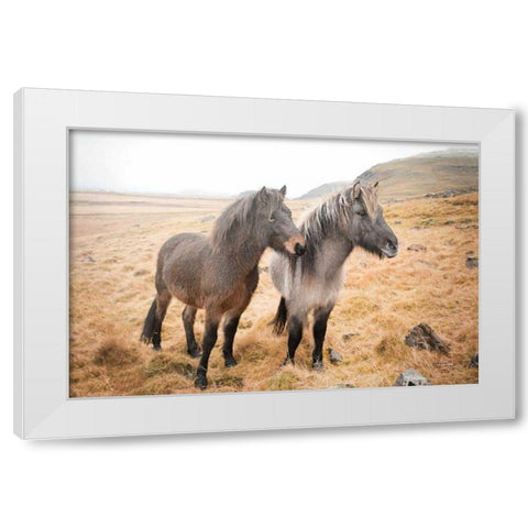 Bjarni and Imir I White Modern Wood Framed Art Print by Marshall, Laura