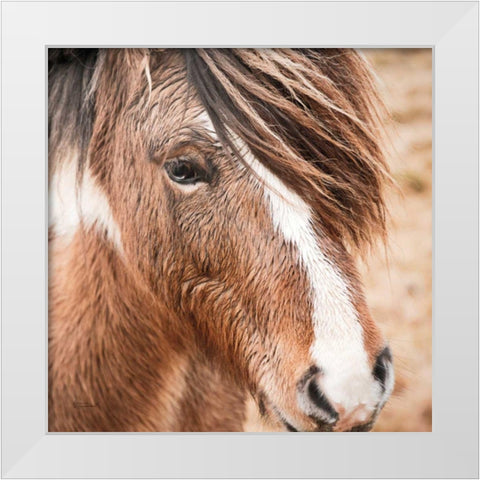 Elska III White Modern Wood Framed Art Print by Marshall, Laura