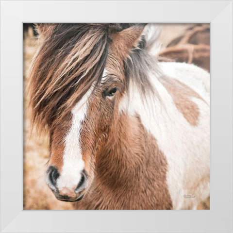 Elska IV White Modern Wood Framed Art Print by Marshall, Laura