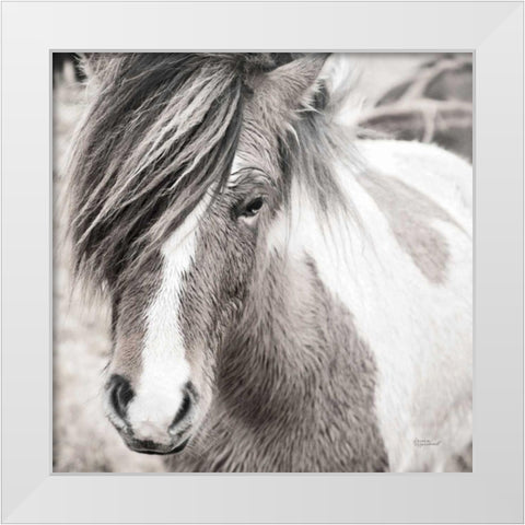 Elska IV BW White Modern Wood Framed Art Print by Marshall, Laura