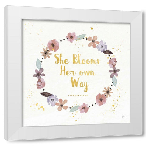 Simply Amazing I Bloom White Modern Wood Framed Art Print by Aiken, Jess