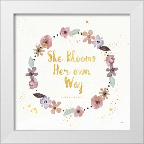 Simply Amazing I Bloom White Modern Wood Framed Art Print by Aiken, Jess