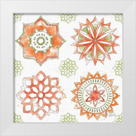 Orchard Harvest Pattern II White Modern Wood Framed Art Print by Pertiet, Katie