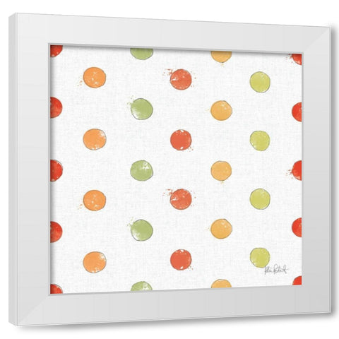Orchard Harvest Pattern VA White Modern Wood Framed Art Print by Pertiet, Katie