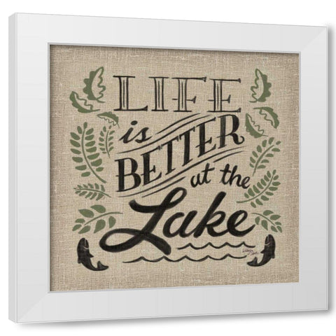 Lake Life I Color White Modern Wood Framed Art Print by Studio, Wellington