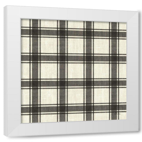 Paris Farmhouse Pattern IIA White Modern Wood Framed Art Print by Pela Studio