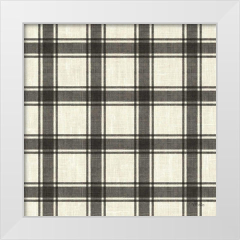 Paris Farmhouse Pattern IIA White Modern Wood Framed Art Print by Pela Studio