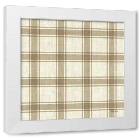 Paris Farmhouse Pattern IIB White Modern Wood Framed Art Print by Pela Studio
