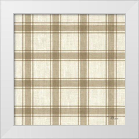 Paris Farmhouse Pattern IIB White Modern Wood Framed Art Print by Pela Studio