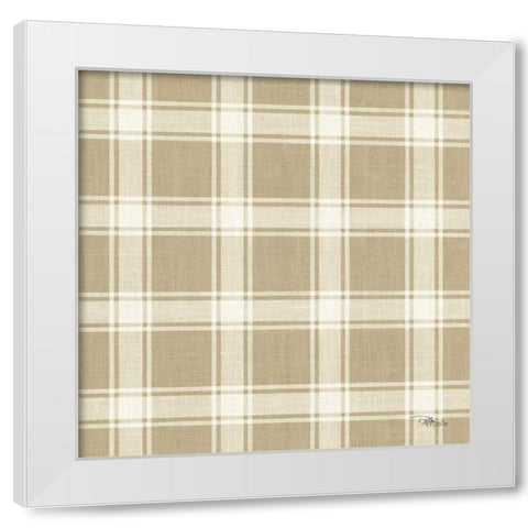 Paris Farmhouse Pattern IIE White Modern Wood Framed Art Print by Pela Studio