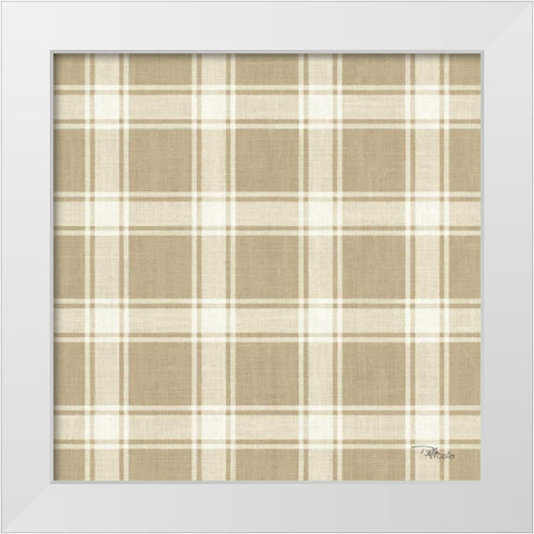 Paris Farmhouse Pattern IIE White Modern Wood Framed Art Print by Pela Studio