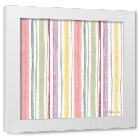 Springtime Bloom Pattern II White Modern Wood Framed Art Print by Grove, Beth