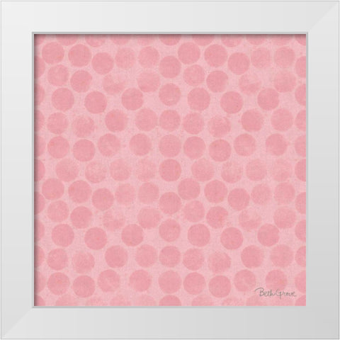 Springtime Bloom Pattern IIIA White Modern Wood Framed Art Print by Grove, Beth