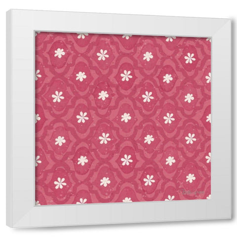 Springtime Bloom Pattern IVD White Modern Wood Framed Art Print by Grove, Beth