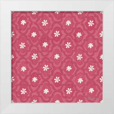 Springtime Bloom Pattern IVD White Modern Wood Framed Art Print by Grove, Beth