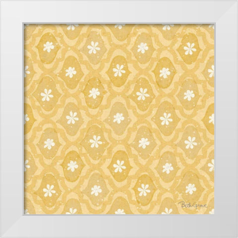 Springtime Bloom Pattern IVE White Modern Wood Framed Art Print by Grove, Beth