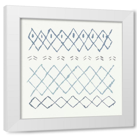 Nordic Vibes I Blue White Modern Wood Framed Art Print by Hershey, Moira