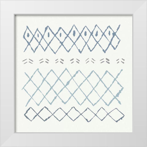 Nordic Vibes I Blue White Modern Wood Framed Art Print by Hershey, Moira
