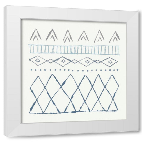 Nordic Vibes III Blue White Modern Wood Framed Art Print by Hershey, Moira