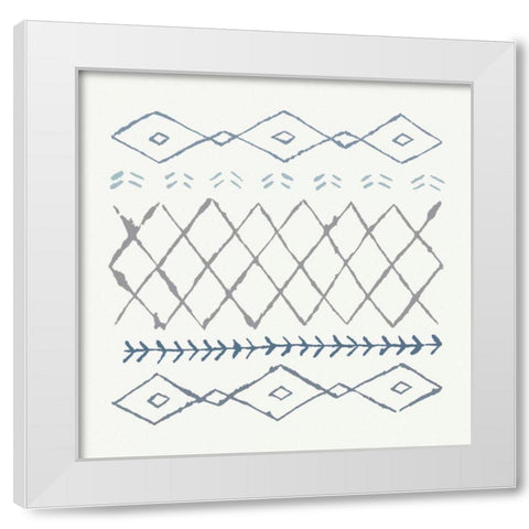 Nordic Vibes IV Blue White Modern Wood Framed Art Print by Hershey, Moira
