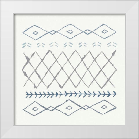 Nordic Vibes IV Blue White Modern Wood Framed Art Print by Hershey, Moira