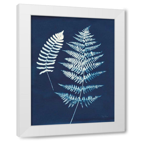 Nature By The Lake - Ferns V White Modern Wood Framed Art Print by Rhue, Piper