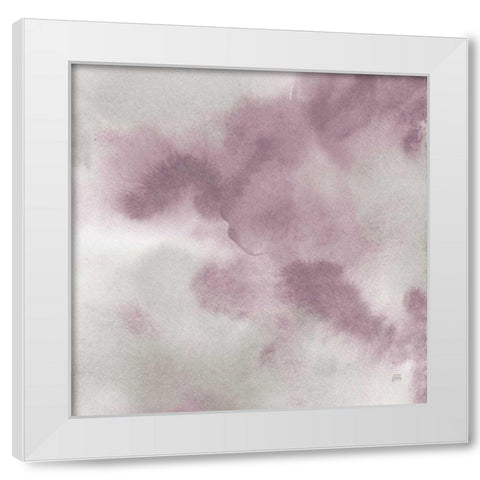 Mauve Indigo Flow I White Modern Wood Framed Art Print by Paschke, Chris