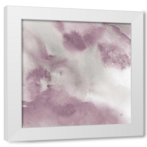 Mauve Indigo Flow II White Modern Wood Framed Art Print by Paschke, Chris