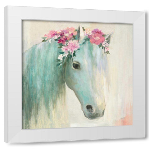 Festival Girl I White Modern Wood Framed Art Print by Purinton, Julia