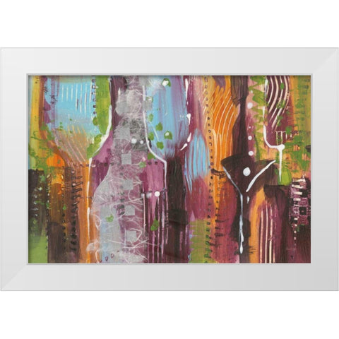Wine Time One White Modern Wood Framed Art Print by Griggs, Jan