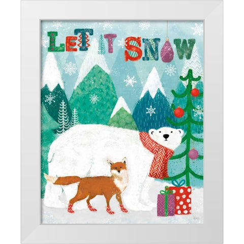 Festive Forest II White Modern Wood Framed Art Print by Charron, Veronique