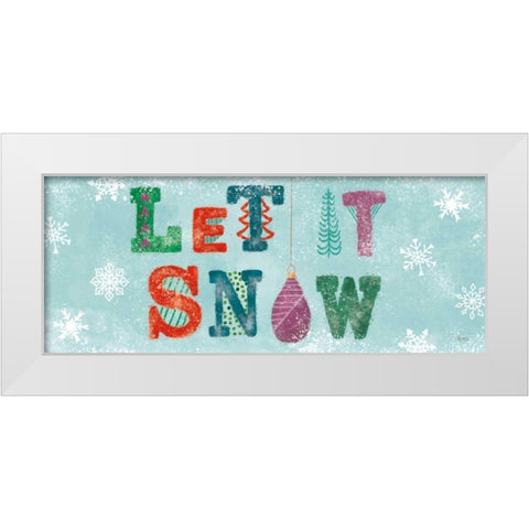 Festive Forest V White Modern Wood Framed Art Print by Charron, Veronique