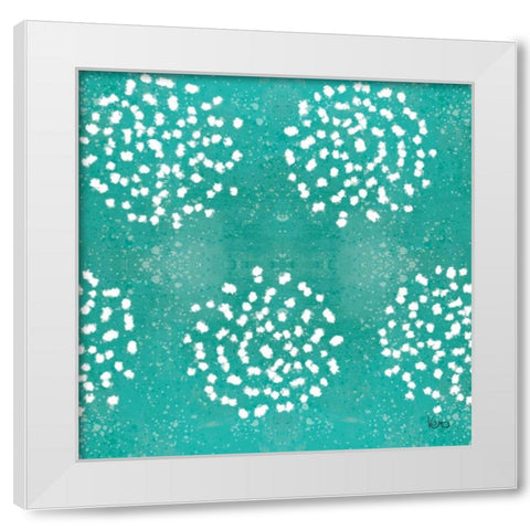 Festive Forest Pattern IIIE White Modern Wood Framed Art Print by Charron, Veronique
