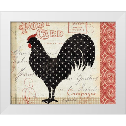 Campagne II White Modern Wood Framed Art Print by Pela