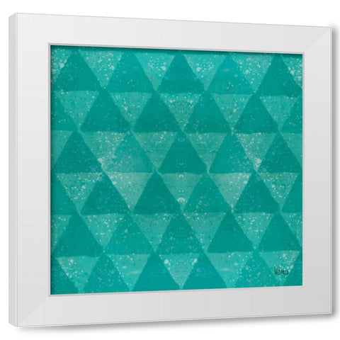 Festive Forest Pattern IVE White Modern Wood Framed Art Print by Charron, Veronique