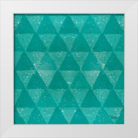 Festive Forest Pattern IVE White Modern Wood Framed Art Print by Charron, Veronique