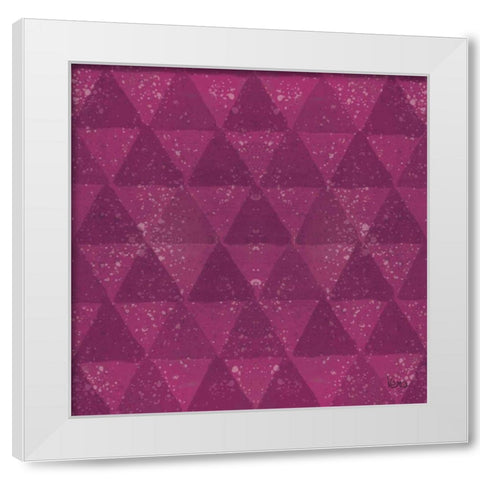 Festive Forest Pattern IVF White Modern Wood Framed Art Print by Charron, Veronique