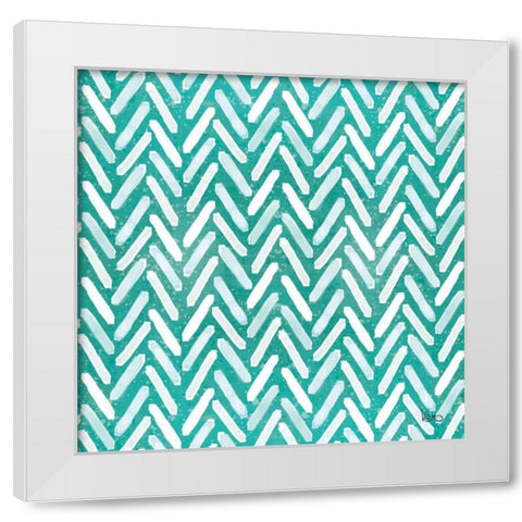 Festive Forest Pattern VID White Modern Wood Framed Art Print by Charron, Veronique