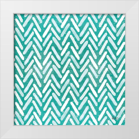 Festive Forest Pattern VID White Modern Wood Framed Art Print by Charron, Veronique