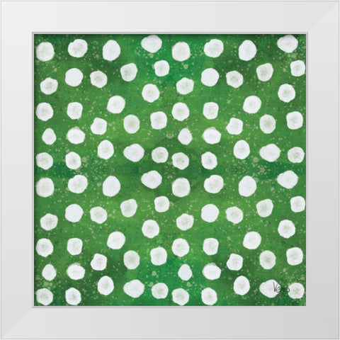 Festive Forest Pattern IXD White Modern Wood Framed Art Print by Charron, Veronique