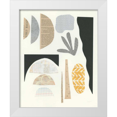 Mixed Shapes III White Modern Wood Framed Art Print by Prahl, Courtney