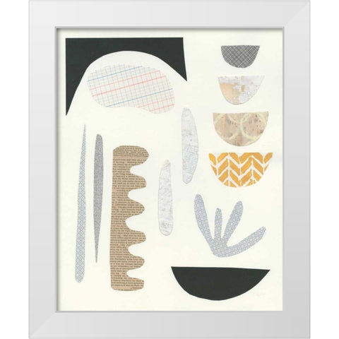 Mixed Shapes IV White Modern Wood Framed Art Print by Prahl, Courtney