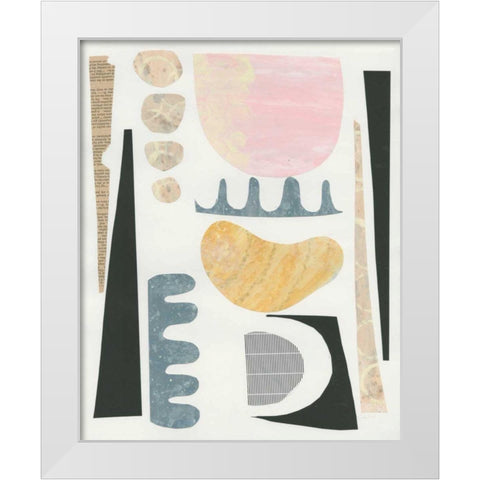 Mixed Shapes VI White Modern Wood Framed Art Print by Prahl, Courtney