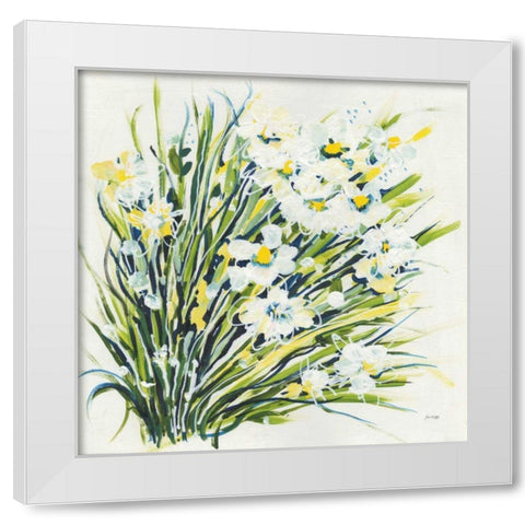 Spring White Modern Wood Framed Art Print by Griggs, Jan