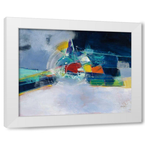 Time and Space White Modern Wood Framed Art Print by Griggs, Jan