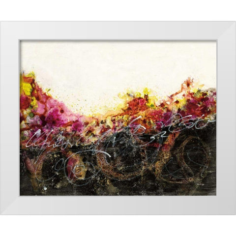 Garden Above White Modern Wood Framed Art Print by Griggs, Jan